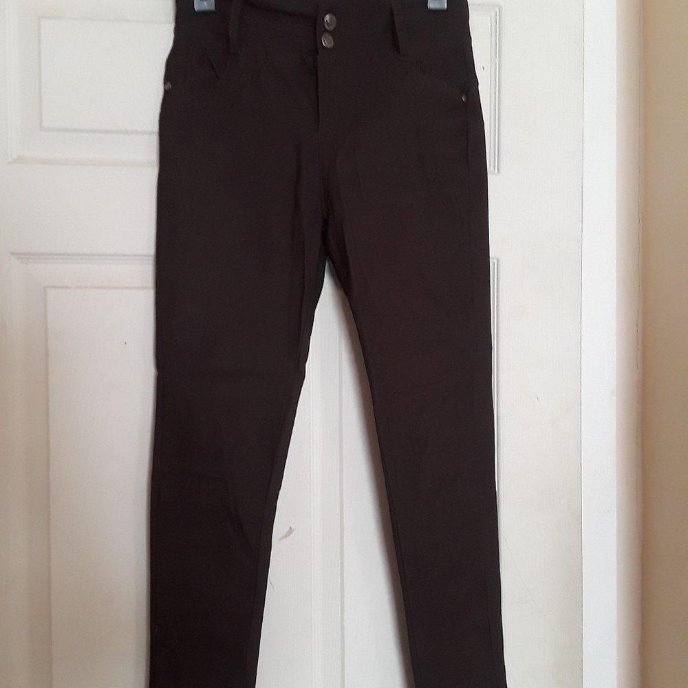 Brown Strechy Women's Pants